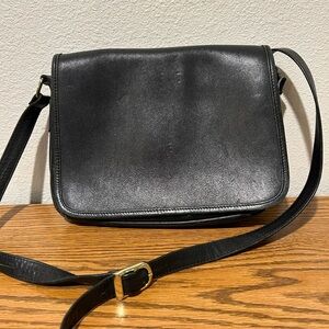 Black Leather Shoulder Bag